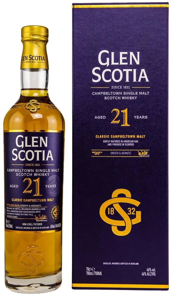 Glen Scotia 21 Jahre - Campbeltown Single Malt Scotch Whisky