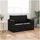 vidaXL Schlafsofa 110cm Schwarz Kunstleder