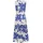 VIVANCE Maxikleid Blau/Creme Bedruckt 46