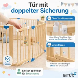 BITUXX Laufgitter Ø 150 cm aus Pinienholz MS-19445