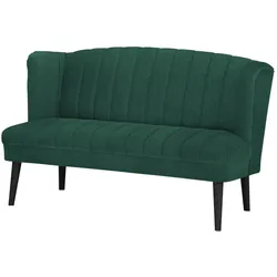 Twist Küchensofa  Samt Rina ¦ grün ¦ Maße (cm): B: 180 H: 92 T: 76