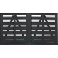 Plus Doppeltor Silence 200 x 110 cm RAL 9005 Schwarz