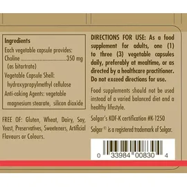 Solgar Cholin Kapseln 100 St.