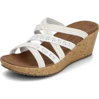 Skechers Damen Beverlee-Tiger Posse Keilsandale, Weiss/opulenter Garten, 36 EU - 36 EU