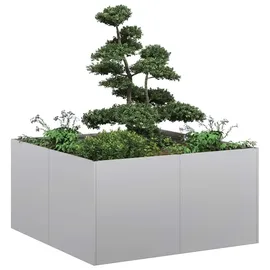 vidaXL Pflanzkübel 80 x 80 x 80 cm Verzinkter Stahl