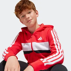 adidas Seasonal Essentials Tiberio 3-Streifen Trainingsanzug Rot/Weiß 176