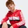 adidas Seasonal Essentials Tiberio 3-Streifen Trainingsanzug Rot/Weiß 176