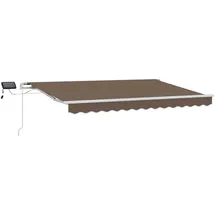 vidaXL Einziehbare Markise 450 x 300 cm taupe