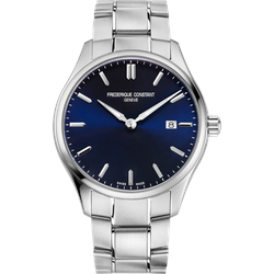 Frederique Constant Classics Quartz FC-220NS5B6B - Sonnen guilloche,blau,Edelstahl - 40mm