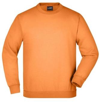 Round-Sweat Heavy Junior Klassisches Komfort Rundhals-Sweatshirt orange, Gr. S