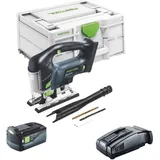 Carvex psbc 420 EB-Basic Akku Pendelstichsäge 18 v 120 mm Brushless + 1x Akku 5,0 Ah + Schnellladegerät + Systainer - Festool