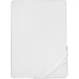 biberna 0012344 Frottee-Stretch 90 x 190 - 100 x 200 cm weiß