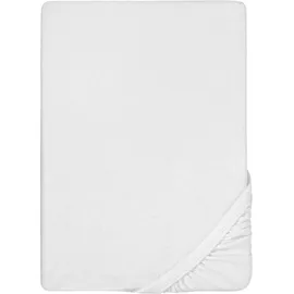 biberna 0012344 Frottee-Stretch 90 x 190 - 100 x 200 cm weiß