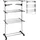 Storage Solutions Wäscheständer 165 m Weiß/Schwarz