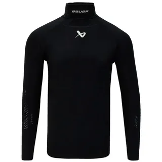 Bauer - Langärmeliger Senior Neckprotect Schwarz XL)