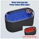 Powerwill Trinkautomat 3L Katzen Trinkbrunnen Haustier wasser brunnen Automatischer Trinker, leiser Haustier wassersp ender mit LED-Licht Katzen wasser brunnen Schwarz