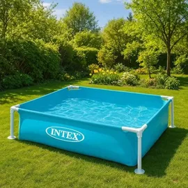 Intex Mini Frame Pool 122 x 122 x 30 cm blau