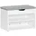 SoBuy Schuhbank 60 x 43 x 30 cm grau / grau