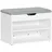 SoBuy Schuhbank 60 x 43 x 30 cm grau / grau