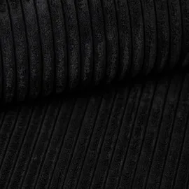 Kaiser Möbel Ecksofa mit schlaffunktion und bettkasten, Sofa U-form, Couch U-form BEST Cord Schwarz