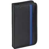 Vivanco CD/DVD-Tasche Nylon, Blue-ray Case, Wallet, Ordner für 48 CDs schwarz-blau