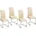 Hti-Living Esszimmerstuhl SallyC Kunstleder beige 4er Set