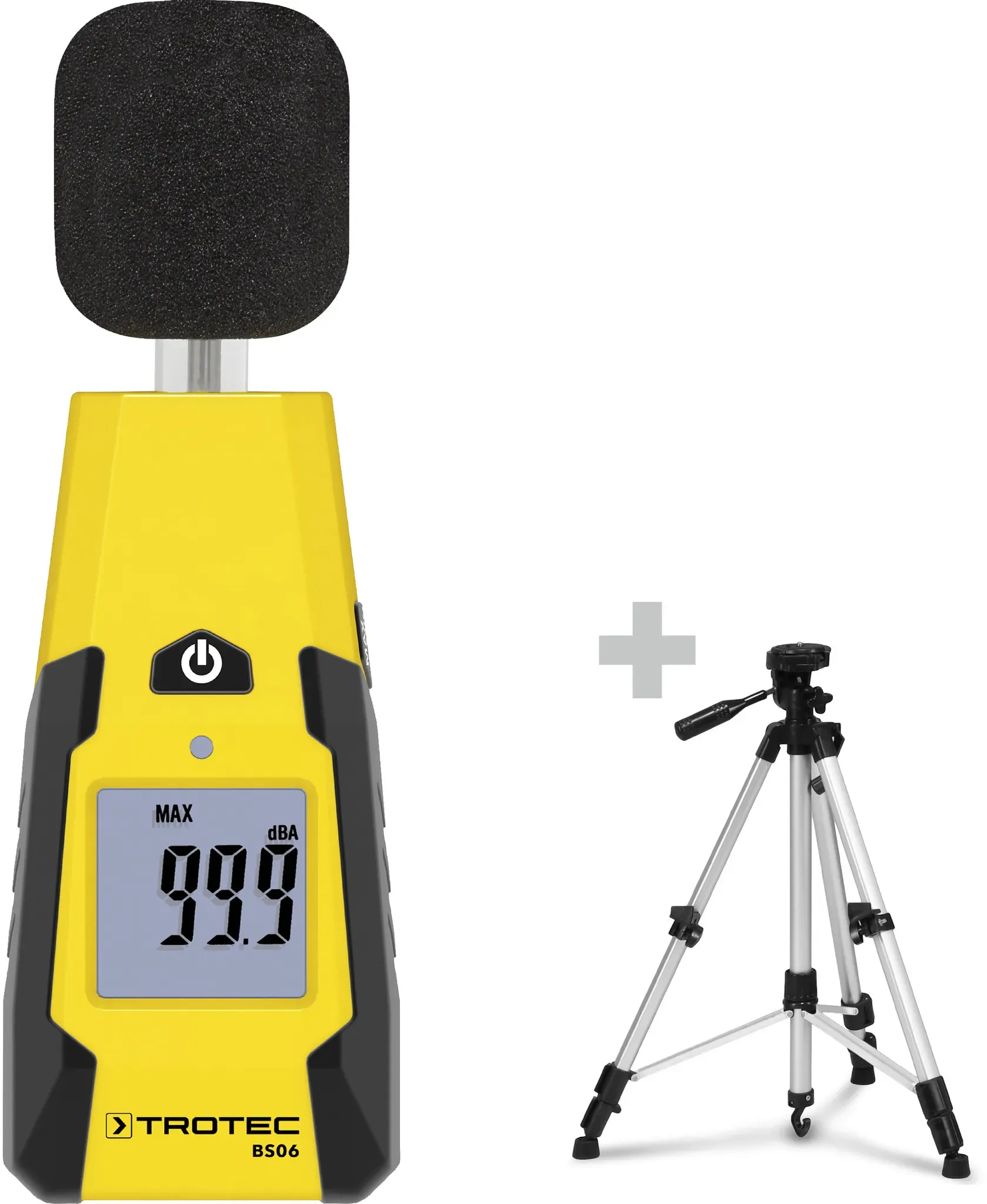 Trotec Geluidsmeter BS06 + Universeel driepoot-statief