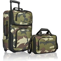 U.S. Traveler Rio Rugged Fabric Expandable Handgepäck-Set, Camouflage, 2 Wheel, Rio Rugged Fabric Expandable Handgepäck-Set