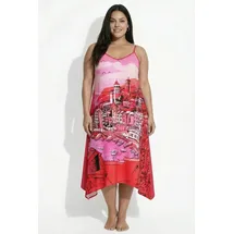 Ulla Popken Strandkleid Urlaubsmotiv Rot 50/52