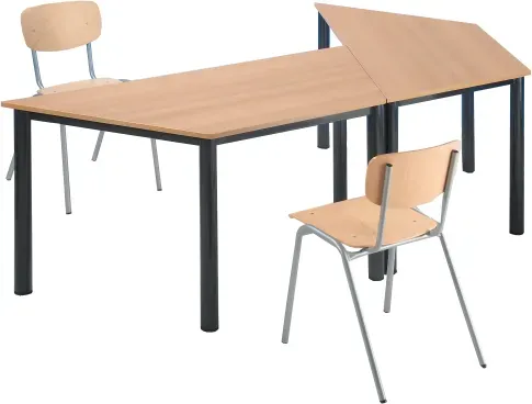 Tischserie FLEXIBEL Trapeztisch Schichtstoff
