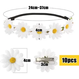 BETESSIN Blumen Stirnband mit Haarspangen