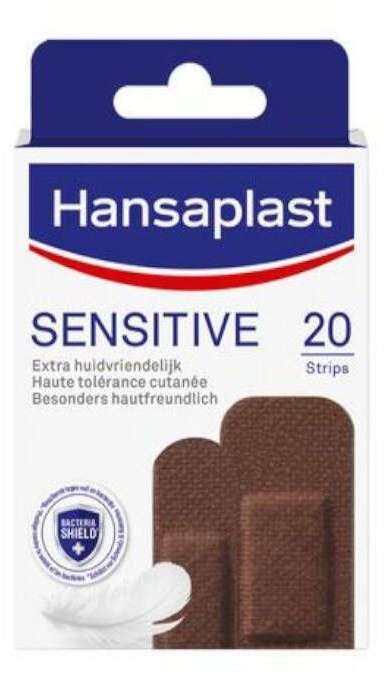 Hansaplast SENSITIVE Dark Pansements Strips 20 pc(s) pansement(s)