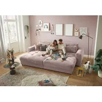 ED EXCITING DESIGN Big-Sofa Barura, mit Rückenkissen rosa