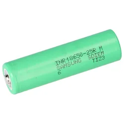 Samsung INR18650-25R 3,6V 2500mAh 20A Button Top