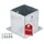 SOTech Bodenanker Zum Aufschrauben 140 x 152 mm Silber/Stahl