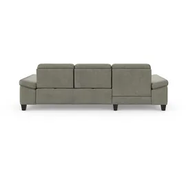 sit&more Ecksofa SIT & MORE "Westham L-Form", grau, B:275cm H:88cm T:172cm, 100% Polyester, Sofas, Ecksofa, Recamiere, mit oder ohne Bettfunktion, Bettkasten, Füße wengefarben