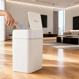 ideoon home Premium Sensor Mülleimer 12 l Weiss