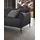 W.Schillig Couch Leder 2-Sitzer Schwarz