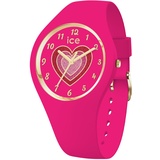 ICE-WATCH - Ice Fantasia Love - Rosa Damenuhr mit Plastikarmband - 022460 (Small -)