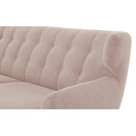 finya Sofa, 3-sitzig aus Chenille Sortland ¦ rosa/pink ¦ Maße (cm): B: 225 H: 94 T: 95