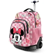 Karactermania Disney Minnie Maus rosa Trolley Schulranzen Rucksack Mit Rollen - Pink - One Size