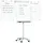 Franken Flipchart PRO Deluxe Mobil 67 x 95 cm Hellgrau
