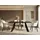 WFL GROUP Colter 140-240 x 76 x 80 cm schwarz
