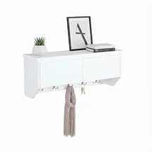 Relaxdays Wandgarderobe Relaxdays 30 x 78 x 20 cm Weiß