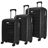 ROCK Reisegepäck 3er-Set Hartschalenkoffer strapazierfähig erweiterbarer Zipper