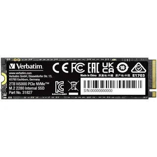 Verbatim Vi5000 M.2 SSD 2TB PCIe4 NVMe 31827