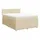 vidaXL Boxspringbett mit Matratze Creme 140x190 cm Stoff - Creme