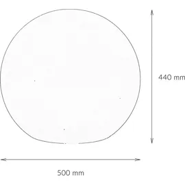Licht-Erlebnisse Kugelleuchte Solar Ø 50 cm 600 lm inkl. Fernbedienung weiß
