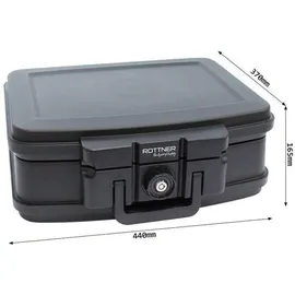 Rottner Tresor Rottner Feuerschutzkassette FIRE DATA schwarz,