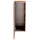 Fackelmann B.Brillant Midischrank 30,2 x 82,6 x 32 cm Hochglanz Weiß/Eiche Glas